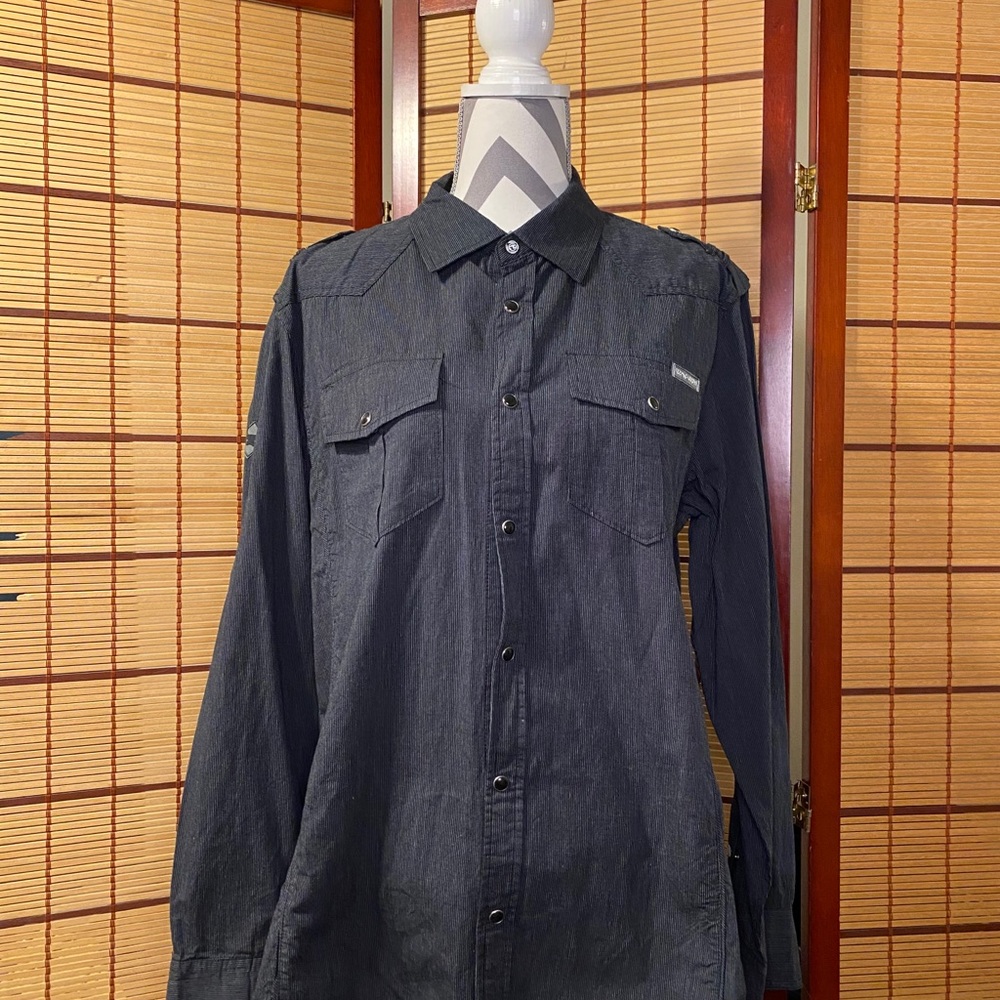 OceanCurrent Black Pearl Button up Casual Shirt.